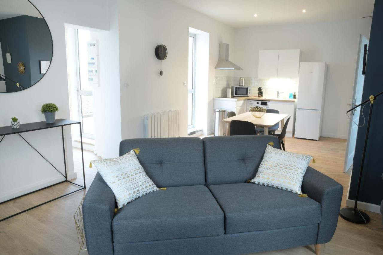 T2 De 55M2 Avec Toit Terrasse, Hyper Centre, Wifi, Draps, Savons Et Serviettes Fournis 코냐크 객실 사진